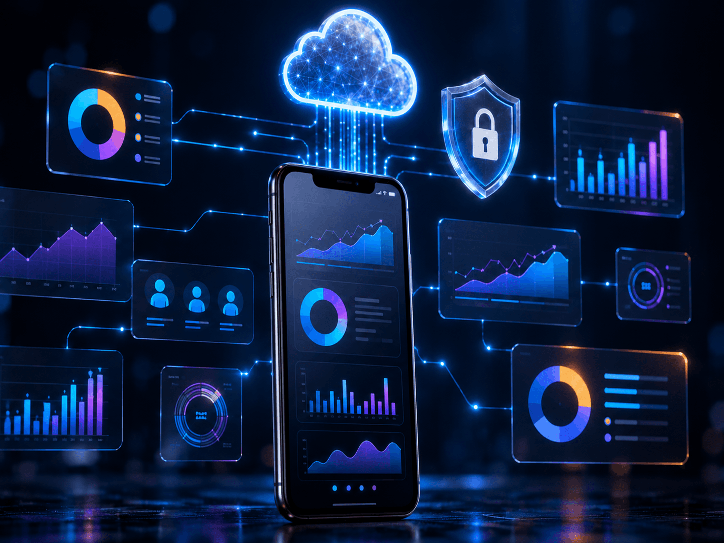 Connected app analytics dashboard