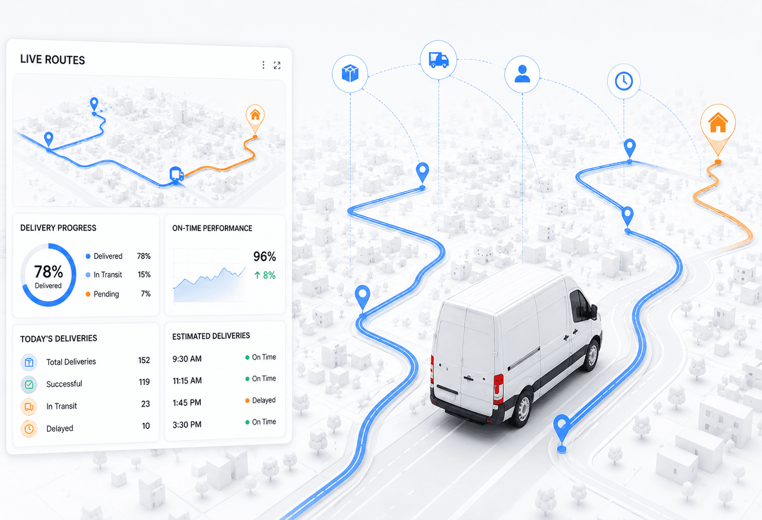 Delivery route optimisation system for eCommerce operations