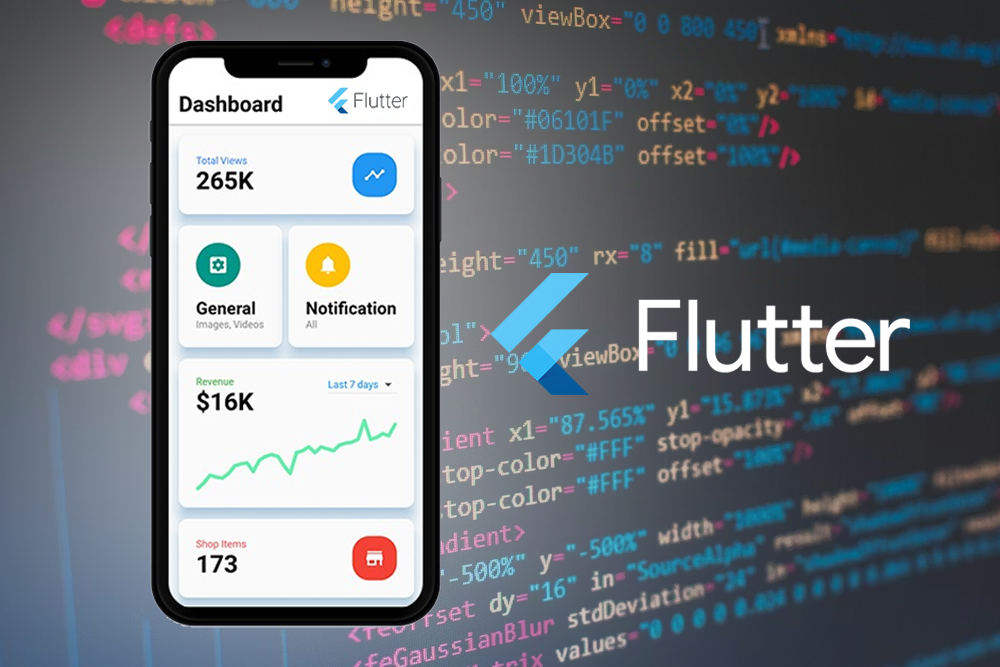 Flutter app development preview